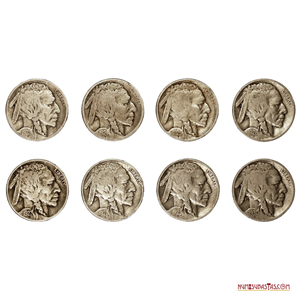 COLECCIÓN DE “BUFFALO NICKEL” 1923, 1924, 1925, 1926, 1927, 1928, 1929 Y 1930
