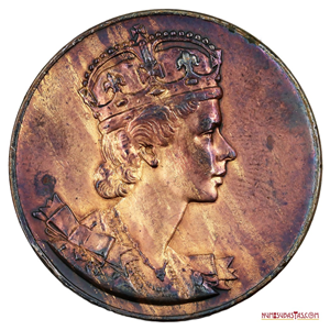 MEDALLA CONMEMORATIVA DE LA CORONACIÓN DE ELIZABETH II EN 1953
